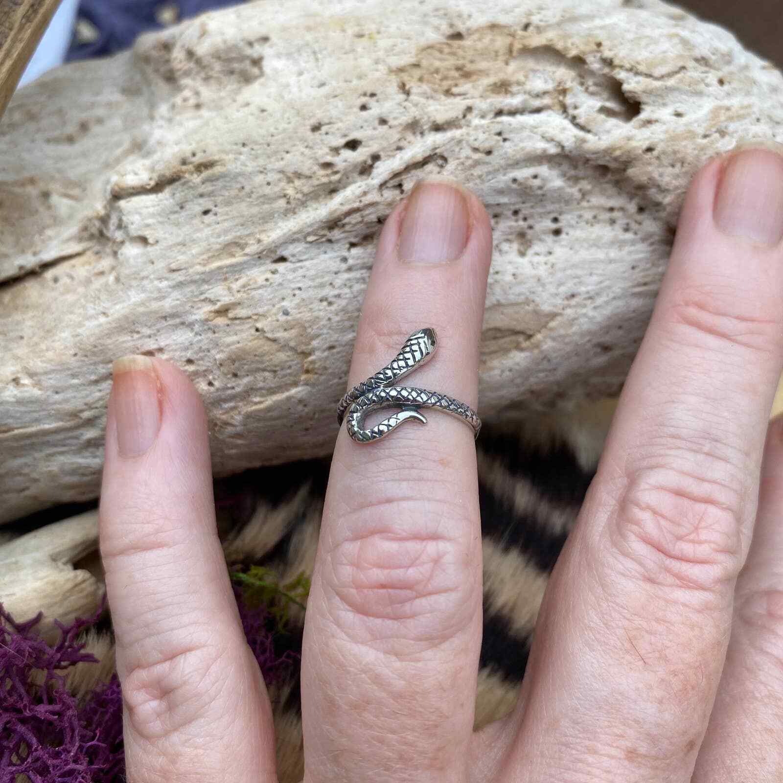 Snake Sterling Silver Toe Ring Midi Ring