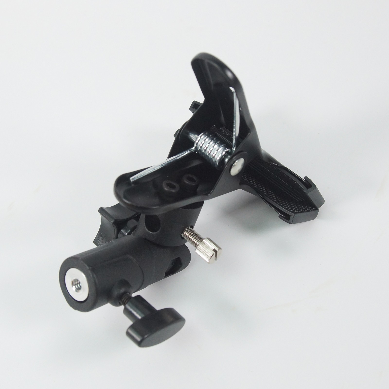 2xPhoto Studio Reflector Clip E Shape Clamp Swivel Mount Adapter For Light Stand