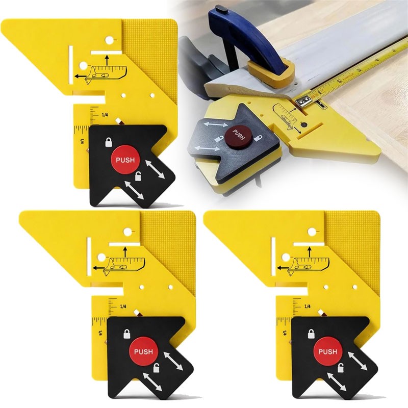Multifunctional Trim Carpentry Aid, Precision Measuring & Miter Marking Tool X3