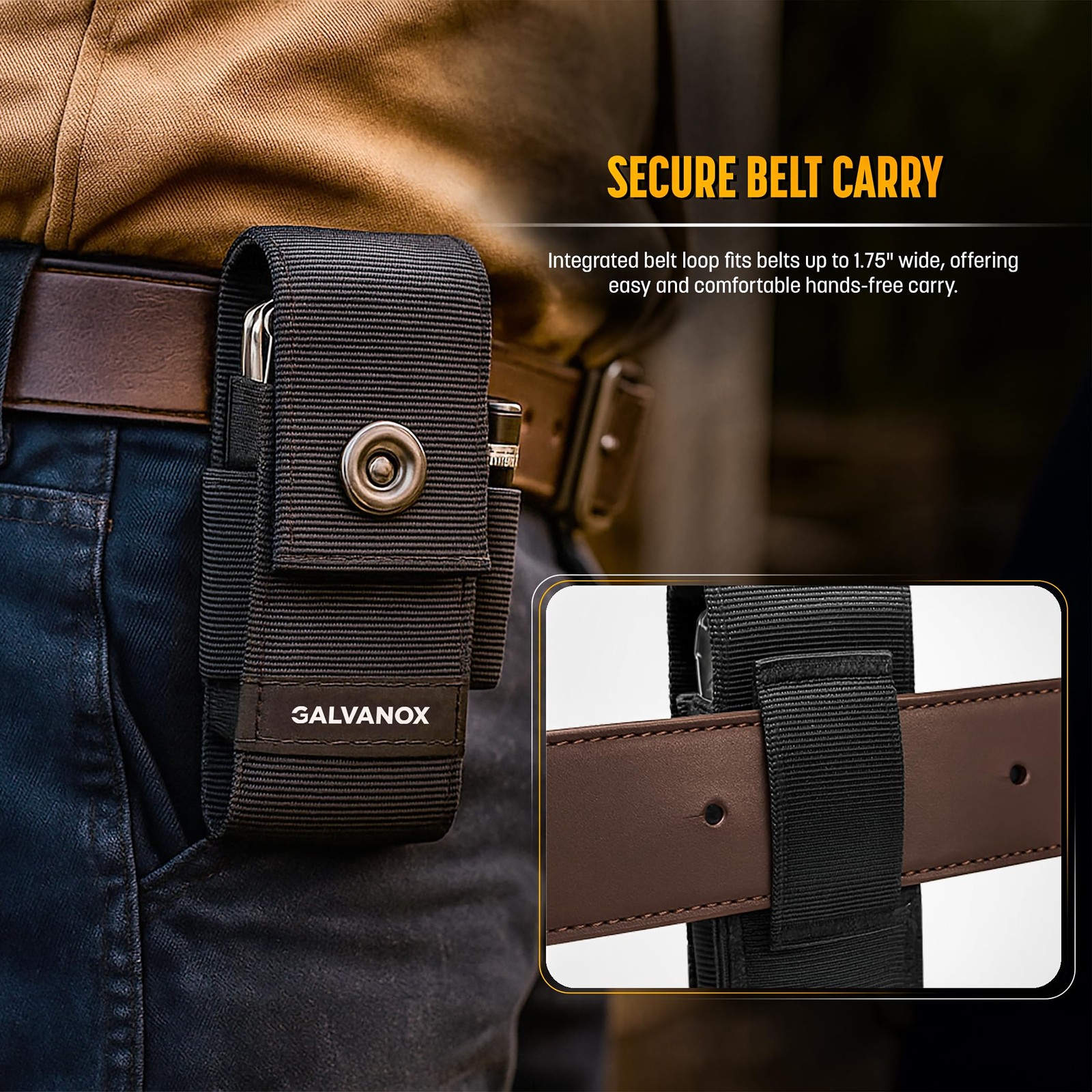 Nylon Sheath for MultiTools with 21 Flat End Screwdriver Bits and Holder Cas...