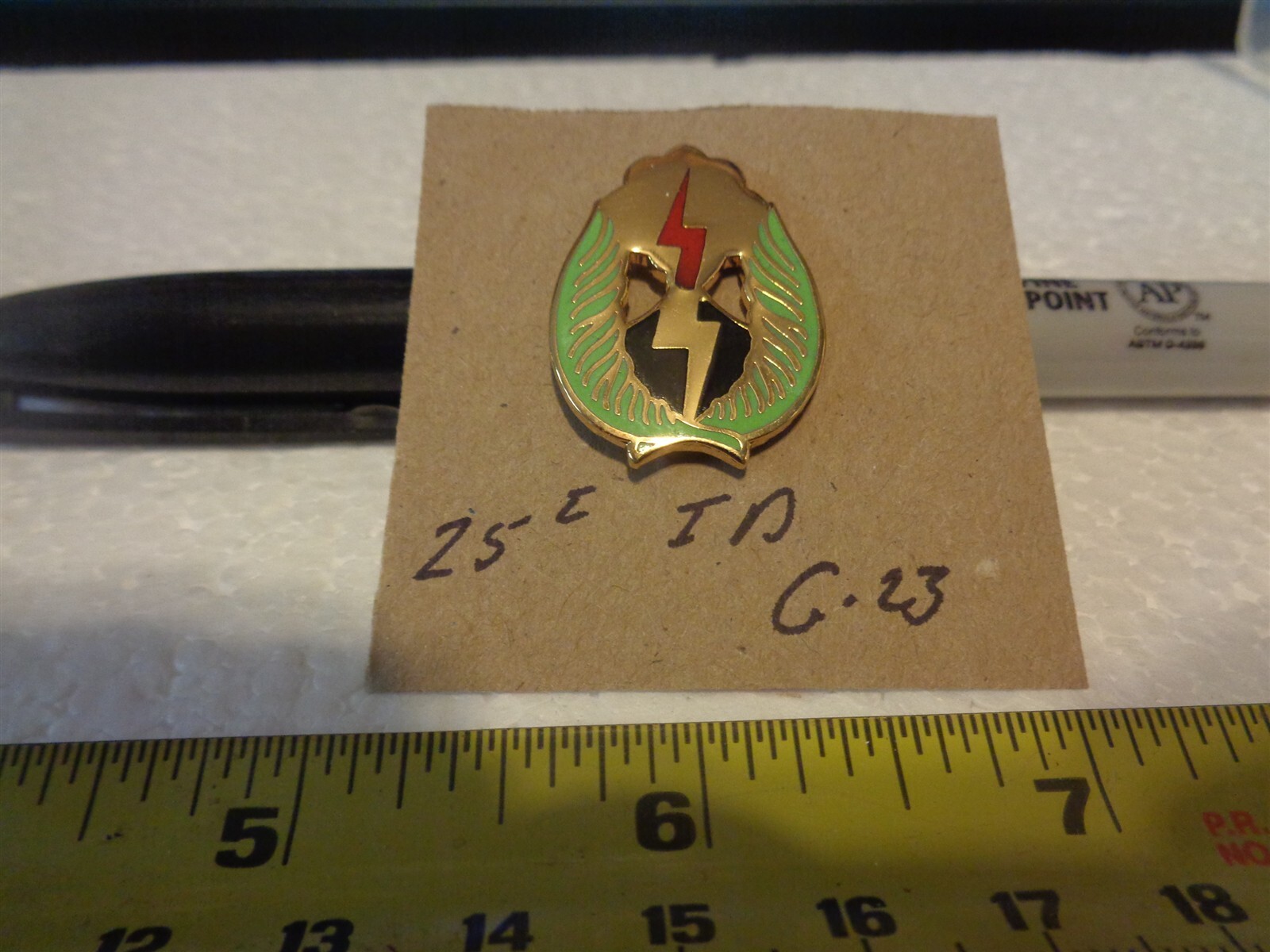 25th Infantry Division G-23 Unit Crest, DI, DUI (DRAW#57)