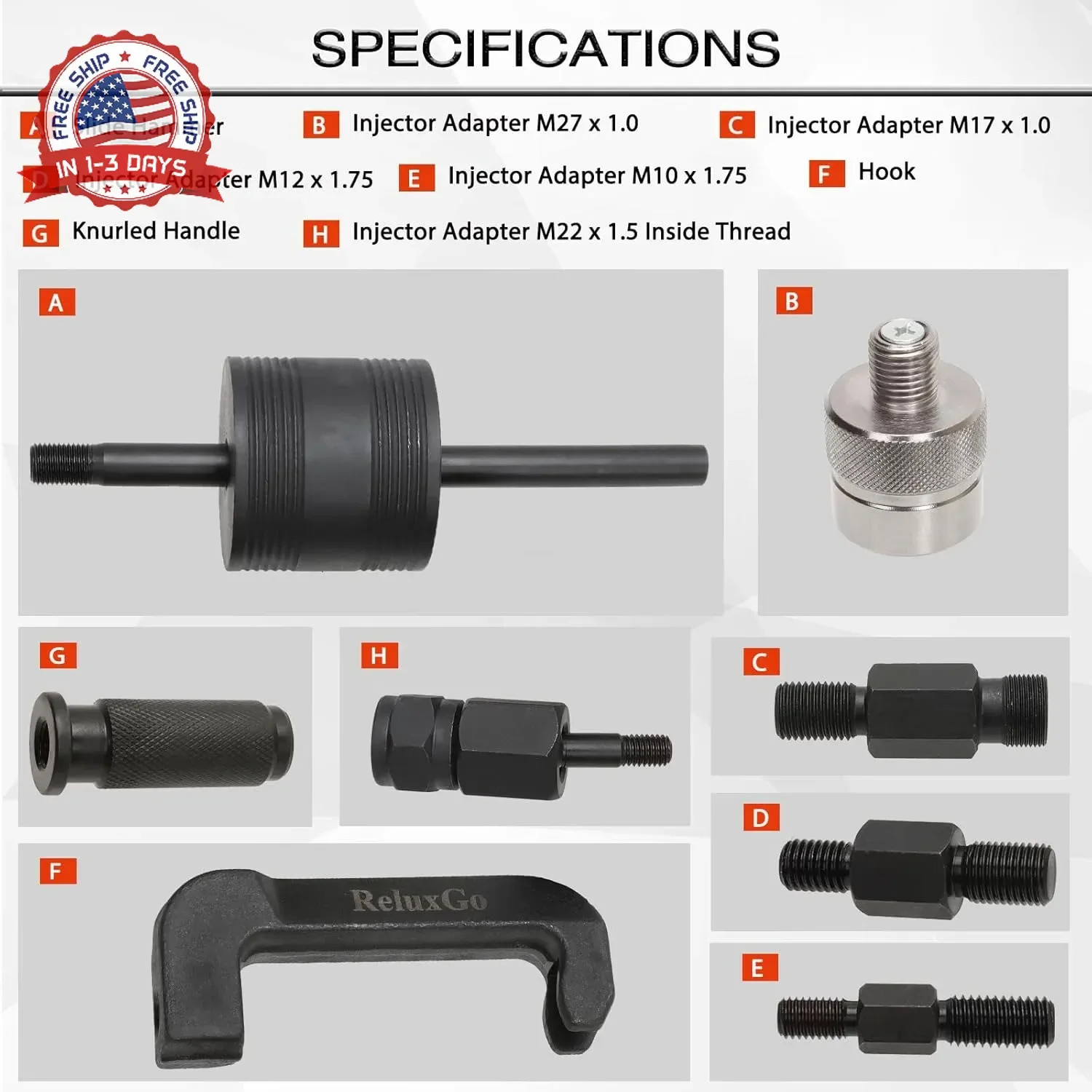 Engine Tools Diesel Injector Extractor Puller Kit Common Rail Tool Slide