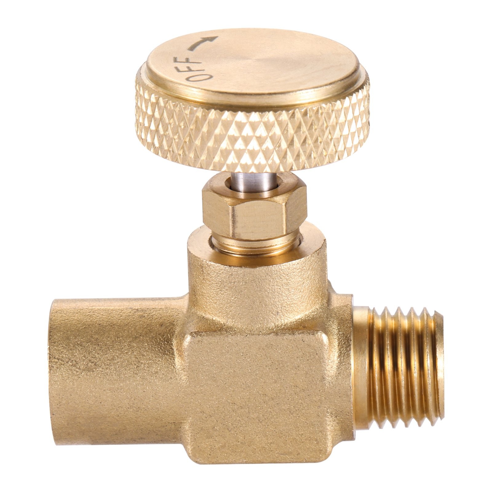 For High Pressure Propane Gas Butane 1/4"Female NPT 1/4" Male NPT Needle Valve