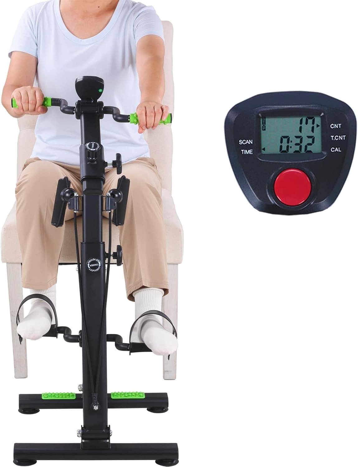 Pedal Exerciser Bike Seniors Hand Arm Leg & Knee Physical Therapy Peddler