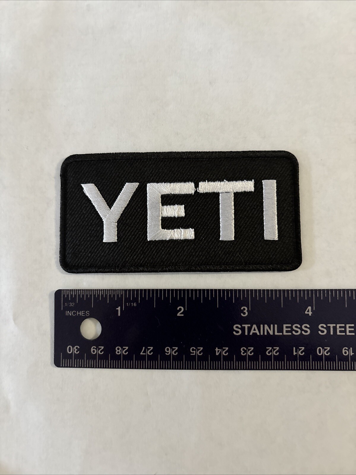 Yeti Black And White Patch Embroidered Iron on