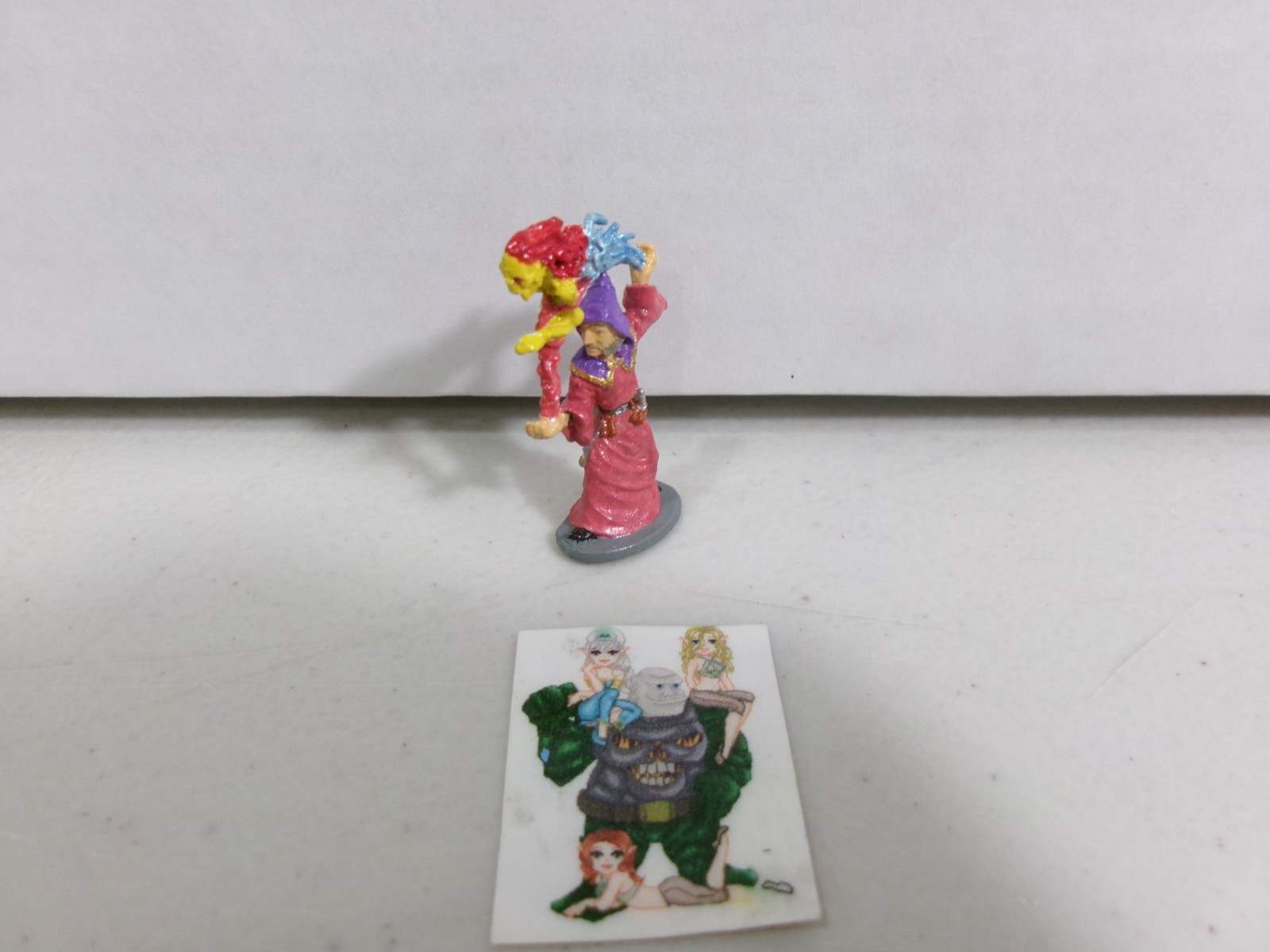 =RAL PARTHA METAL Wizard Casting Creature D&D 1986 S19=