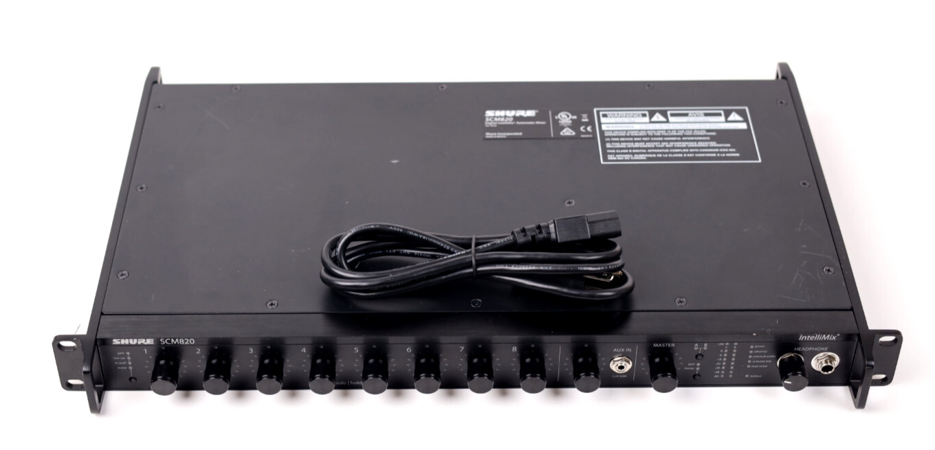 Shure SCM820 8 Channel Digital Automatic Mixer p883