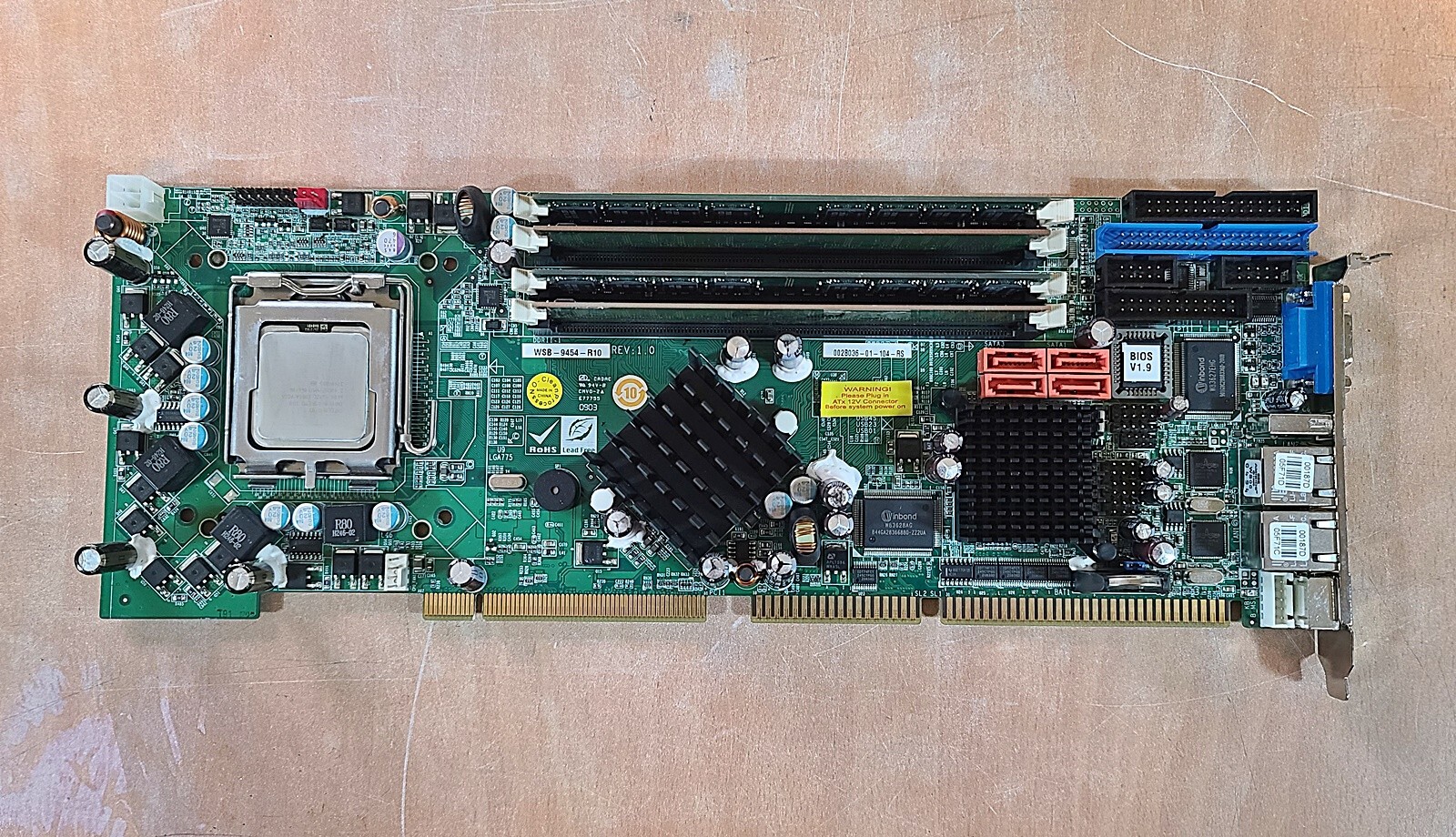 IEI Industrial Mother Board WSB-9454-R10 REV:1.0