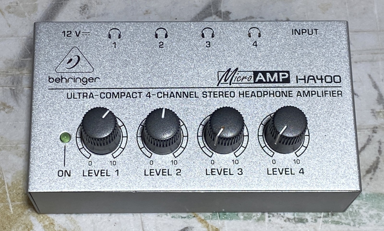 Behringer Microamp HA400 4 Channel Stereo Headphone Amplifier