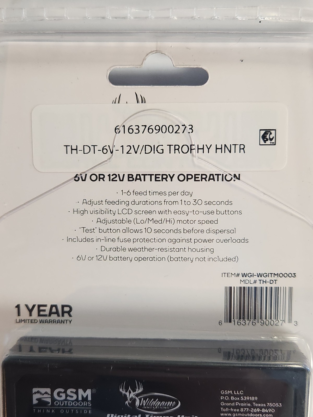 Wildgame Innovations TH-ST 6V or 12V Digital Timer Controller