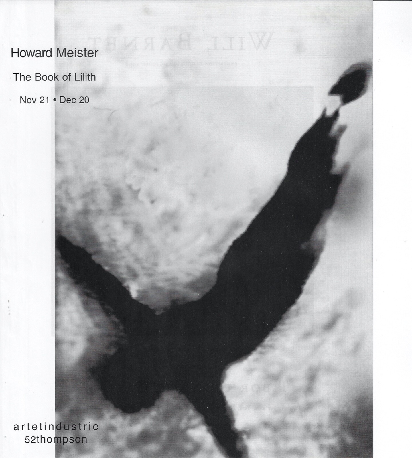 HOWARD MEISTER Book of Lilith Art Gallery Exhibit Print Ad~1997