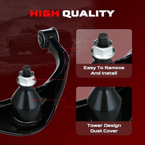 Front Upper Control Arm and Ball Joint Assembly Compatible with 2011-2018 Ram