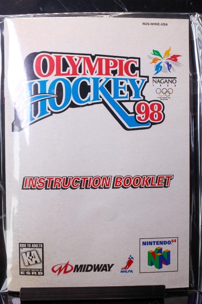 NO GAME- Olympic Hockey 98 Nintendo 64 N64 Instruction Manual Booklet Only