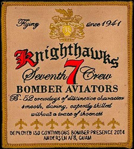 USAF 69th EXPEDITIONARY BOMB SQUADRON -CREW 7- B-52 - Minot AFB - ORIGINAL PATCH