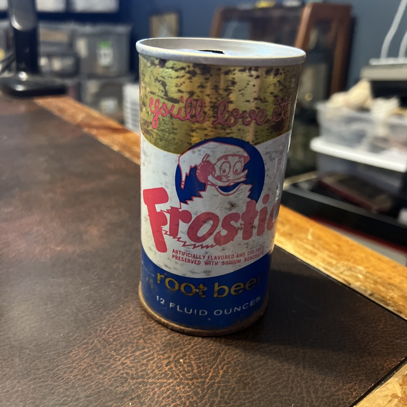 Vintage Flat Top 1970s Era Soda Can Frostie Root Beer Camden NJ