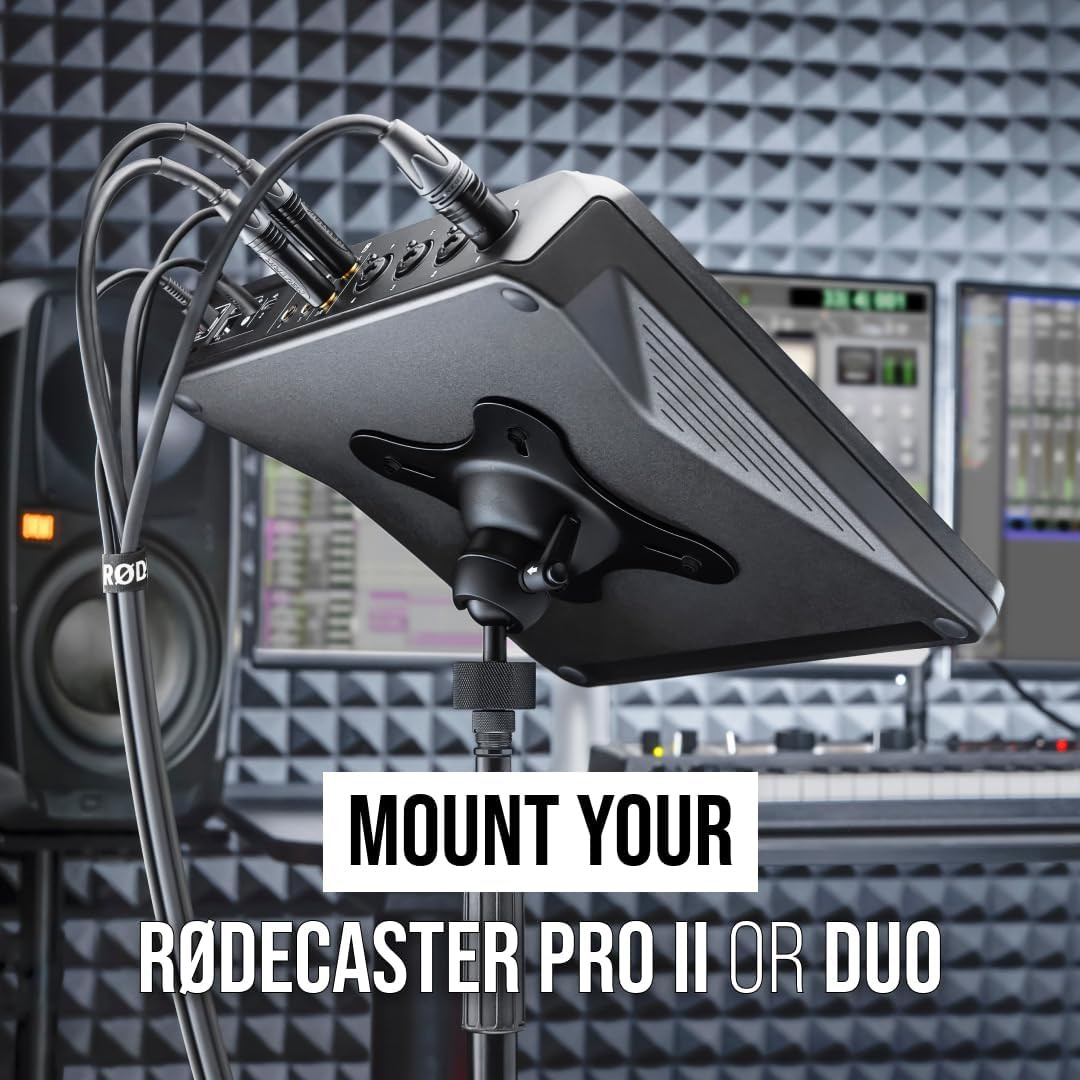 RØDE VESA Mount Adjustable Mounting System for the Rødecaster Pro II for Stable
