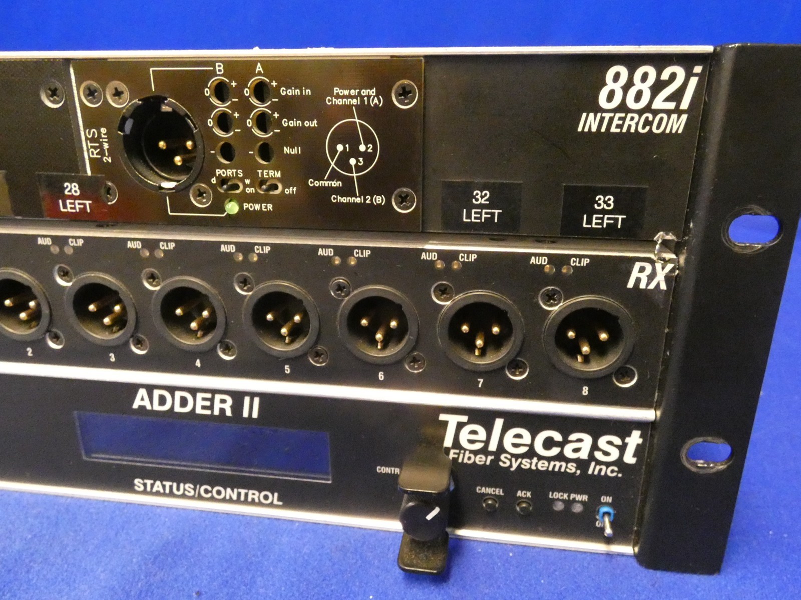 Telecast Fiber Adder II 882i Intercom Fiber System TX/RX