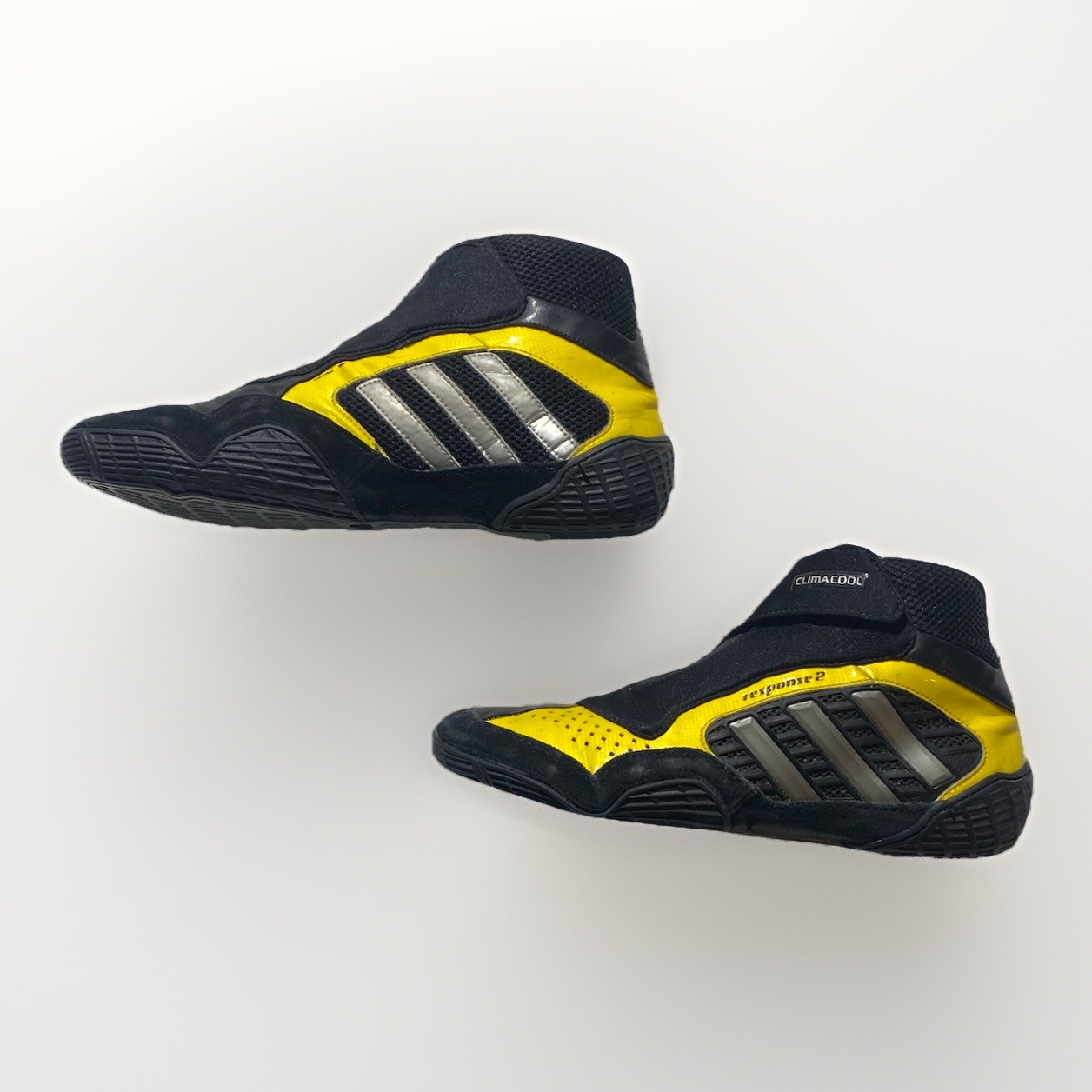 Adidas Response 2 Wrestling shoes Black/yellow/gray G03690 ClimaCool 11.5US RARE