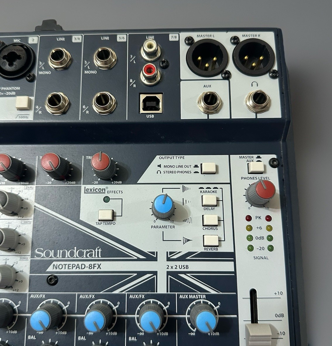 Soundcraft ‎Notepad-8FX Analog Mixer USBx2 Podcast