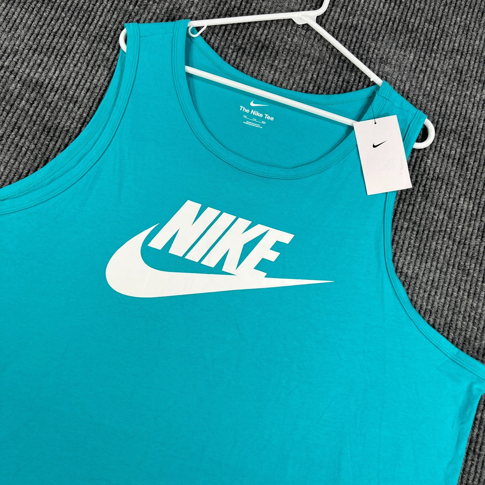 Nike Tank Mens 2XL Green Sleeveless Active Workout Gym Run Lift Athletic New