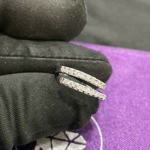 0.15Cts Round Lab Created Diamond Women's Vintage Toe Ring 925 Sterling Silver