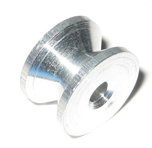 Aluminum Drive Belt Pulley for 2.3 mm Shafts - 6.5 mm Belt Seat Diameter - 9.5mm