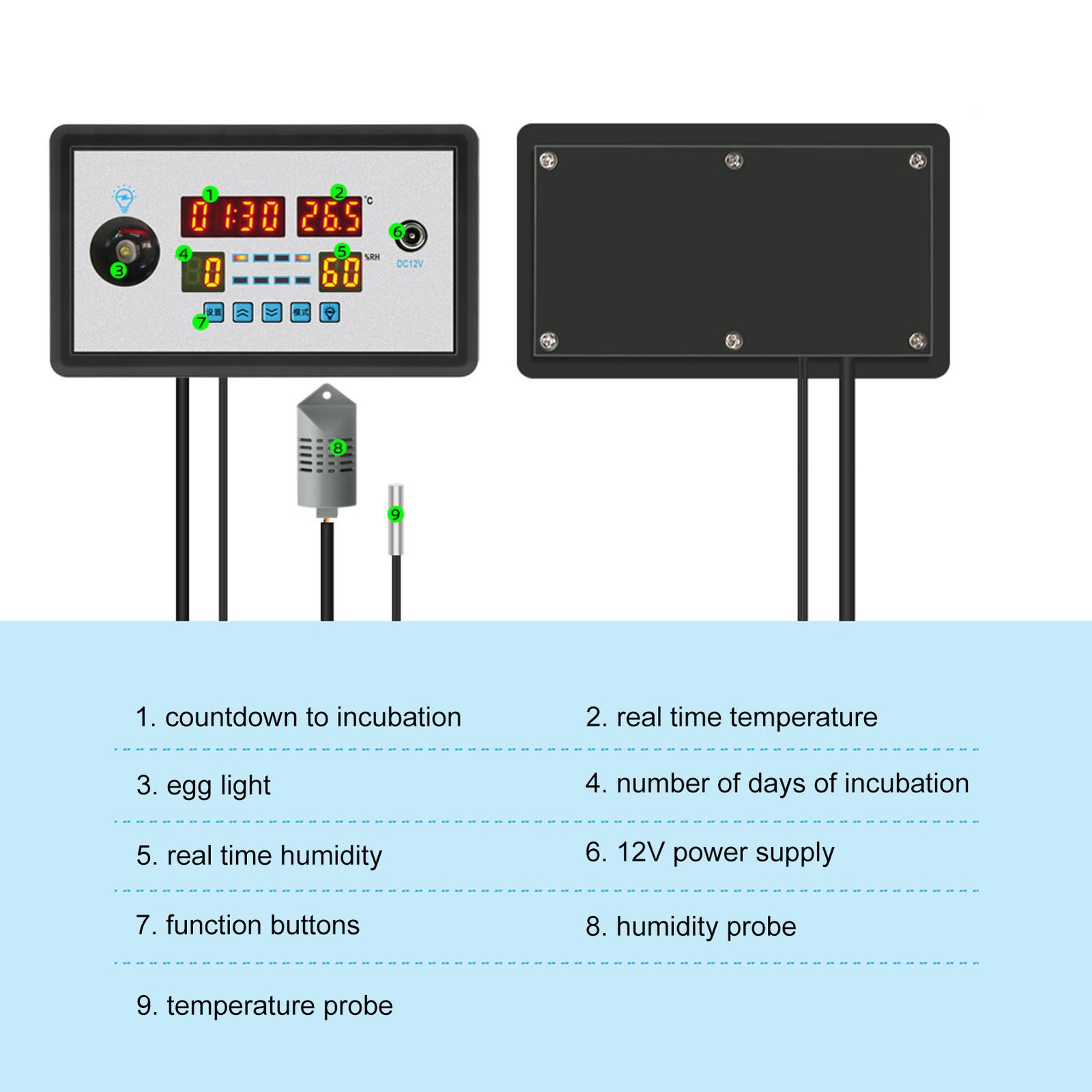 Intelligent Incubator Thermostat Automatic Egg Incubator Controller Thermostat
