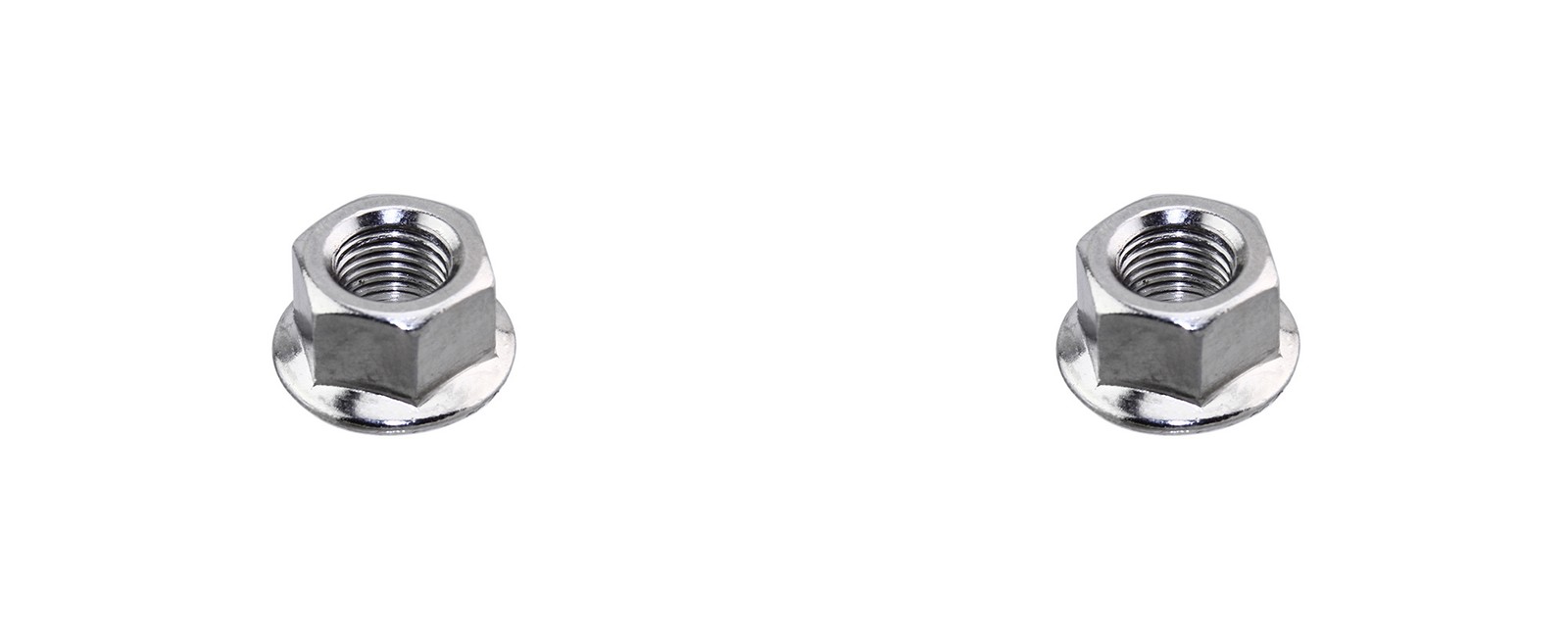 Bike Two Hub Axle Nut 3/8 x 24t Coaster Chrome.