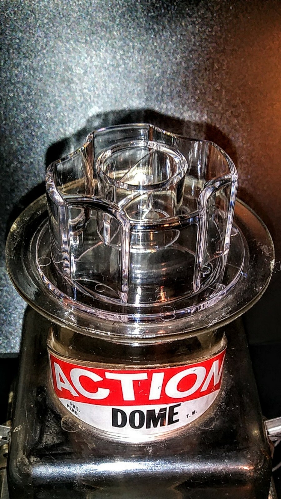 "Clear Top Cap stopper" Fits Vitamix 3600 4000 Action Dome. New & Breathable.