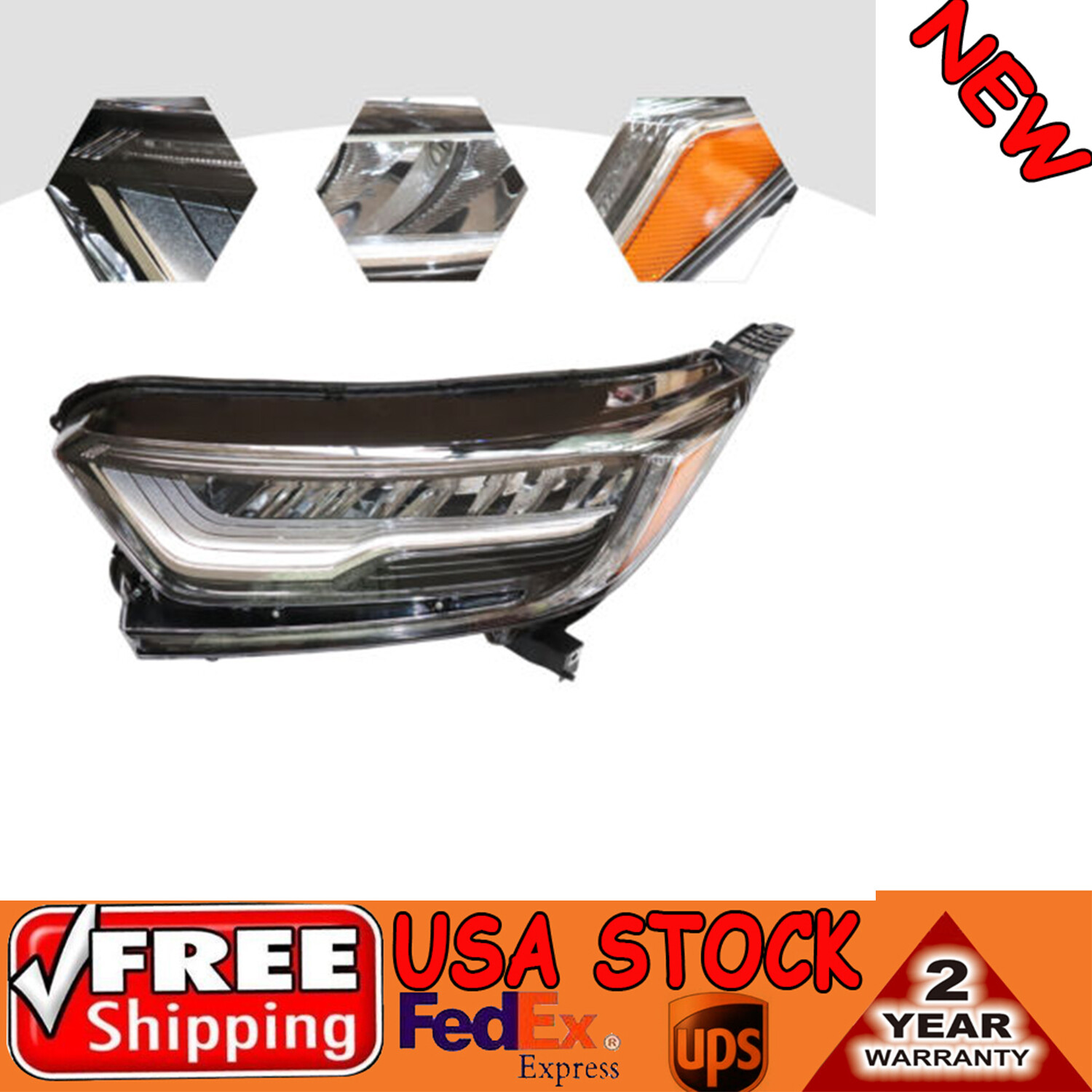 For 2017 2018 2019 2020 2021 Honda CRV Touring Left Side Headlight LED Headlamp