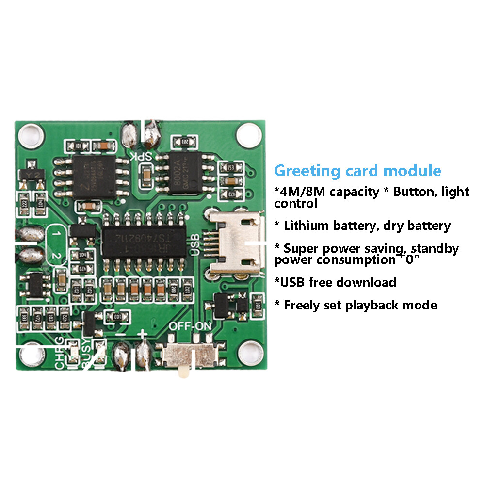 8M XF Greeting Card Module Audio Amplifier Board/Budio Decoder Adjustment USB