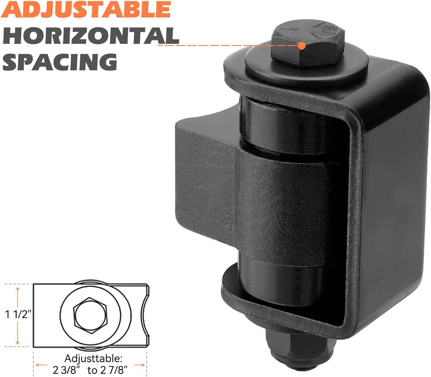 4 Weld On Hinges, Heavy Duty Gate Hinges with Two Sealed Bearings Up to 1100 lbs