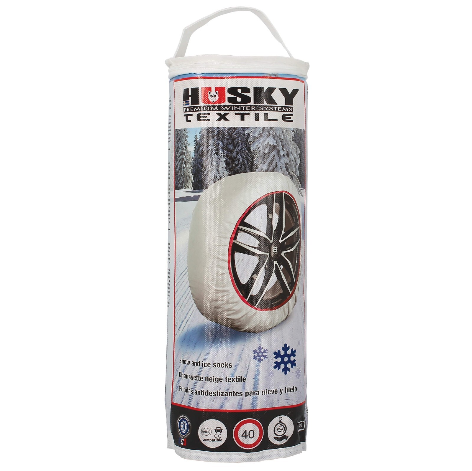 Husky Snow Sock for Tyre Size 165/70 R14 Winter Wheel Tyre Ice Frost Snow Chain