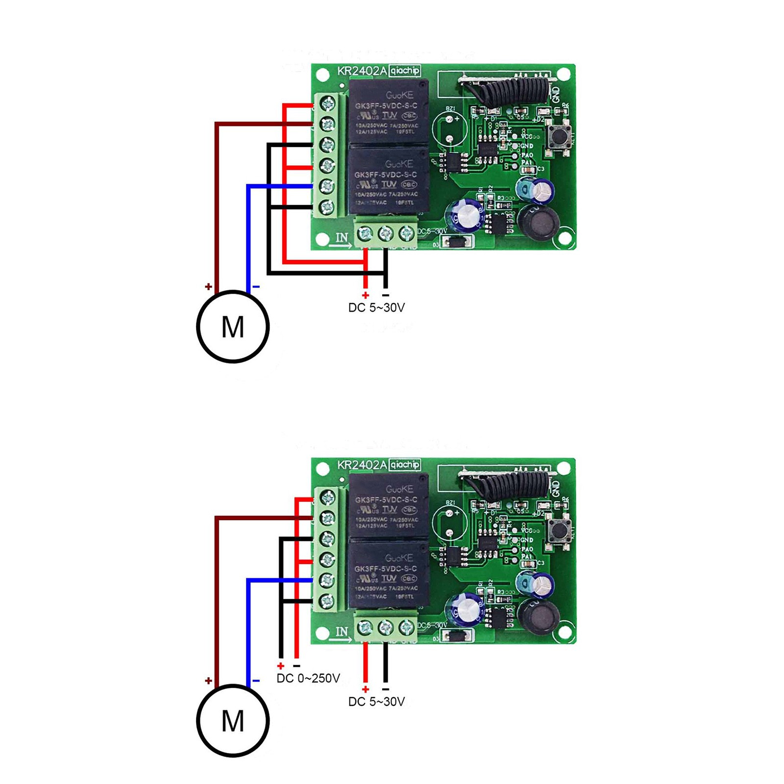 Wireless Remote Control Relay Transmitter 433MHz Universal DC 1* CR2032 Battery