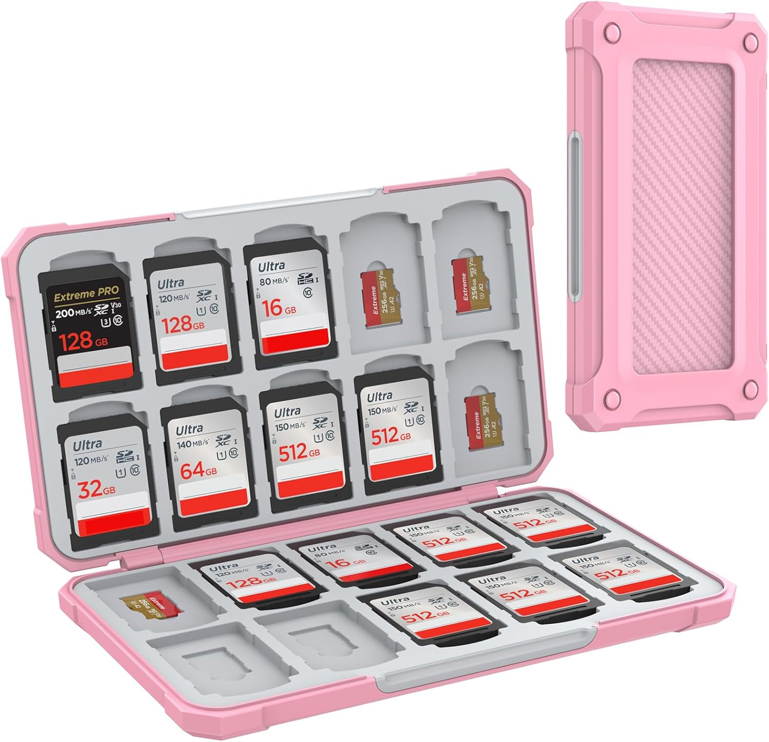 Memory Card Case for SD/TF Cards,Portable SD Card Holder Storage Case Compatible