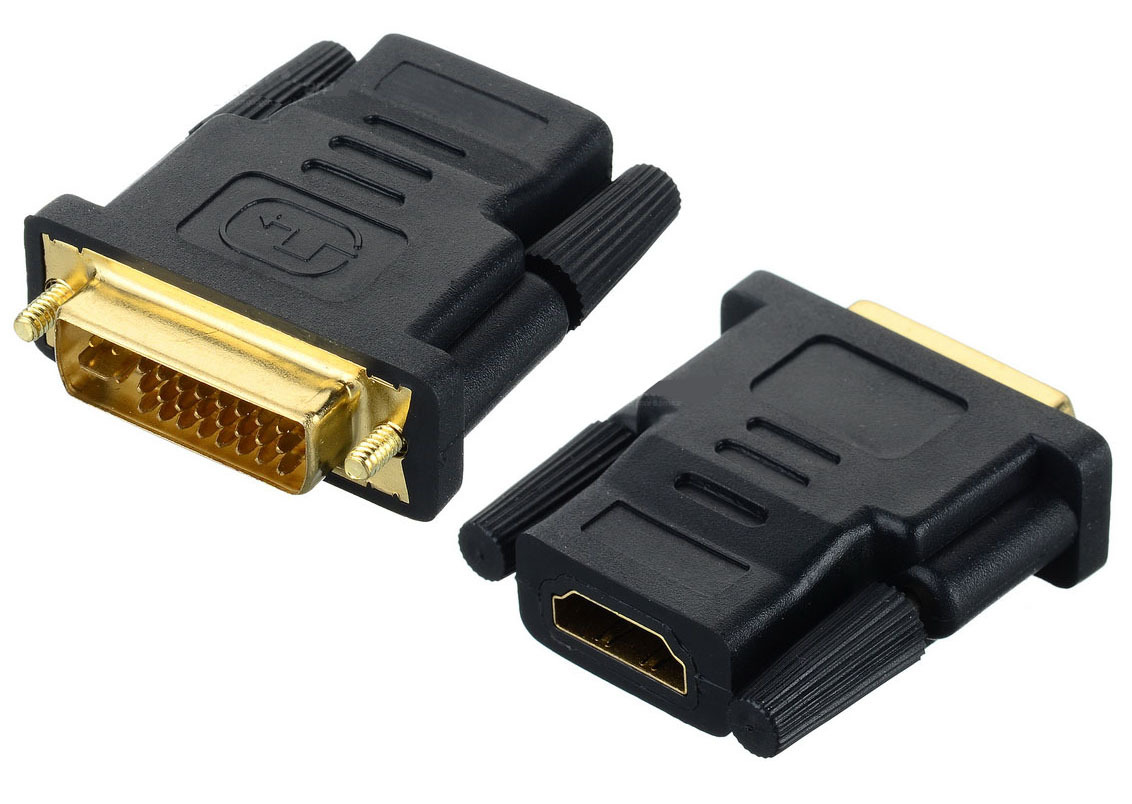 DVI-I 24+5 Pin Male to HDMI Female M-F Adapter Converter for HDTV LCD Monitor