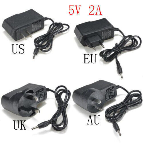 5V2A 2000mA AC Power supply charger wall Adapter AC to DC 3.5*1.35m Plug