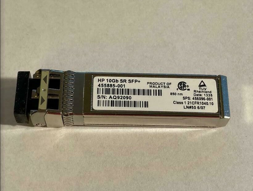 🔥🔥🔥 455885-001 455883-B21 HP  10Gb SR SFP+ LC Transceiver 456096-001 🔥🔥🔥