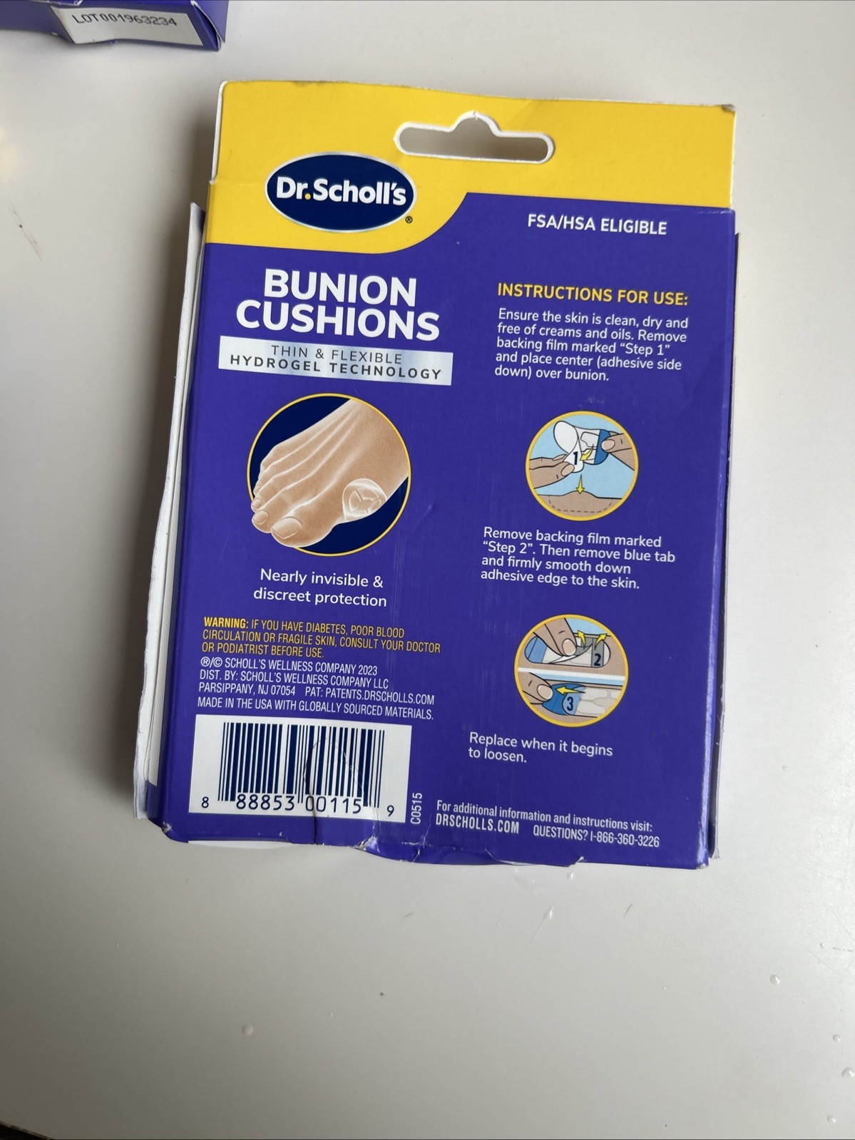 Dr Scholls BUNION Cushions HYDROGEL 5 ct ( 3 pack )