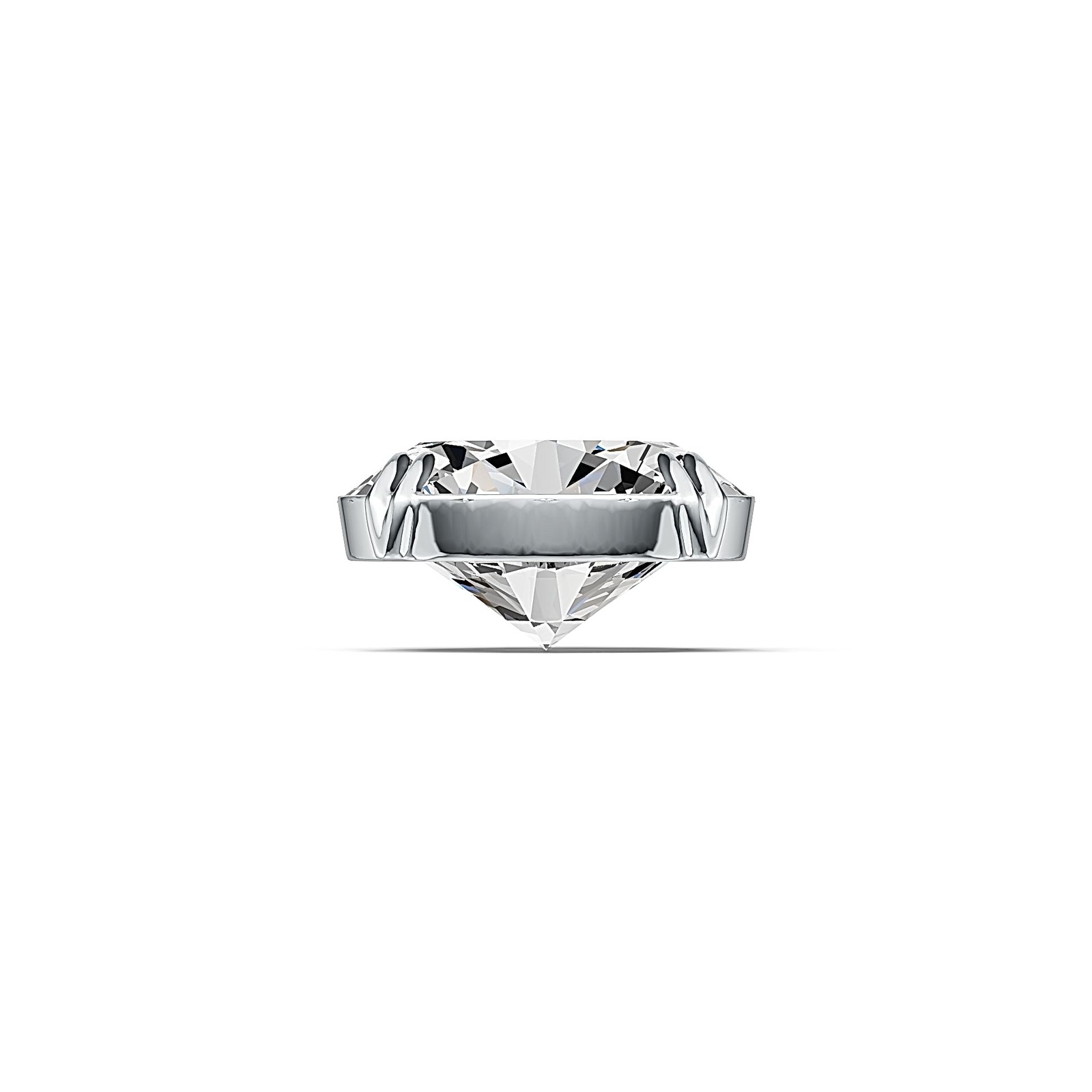 Sterling Silver Semi Mount Pendant Setting Oval OV 12X10mm Solid