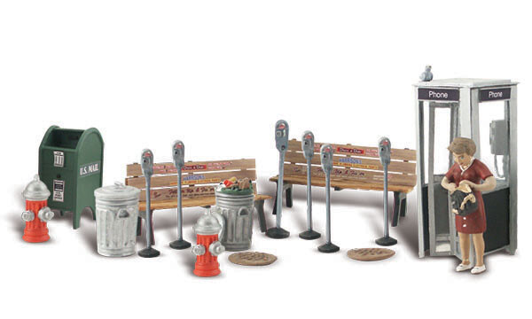 Woodland Scenics ~ HO Scale People ~ Street Accessories ~ A1941