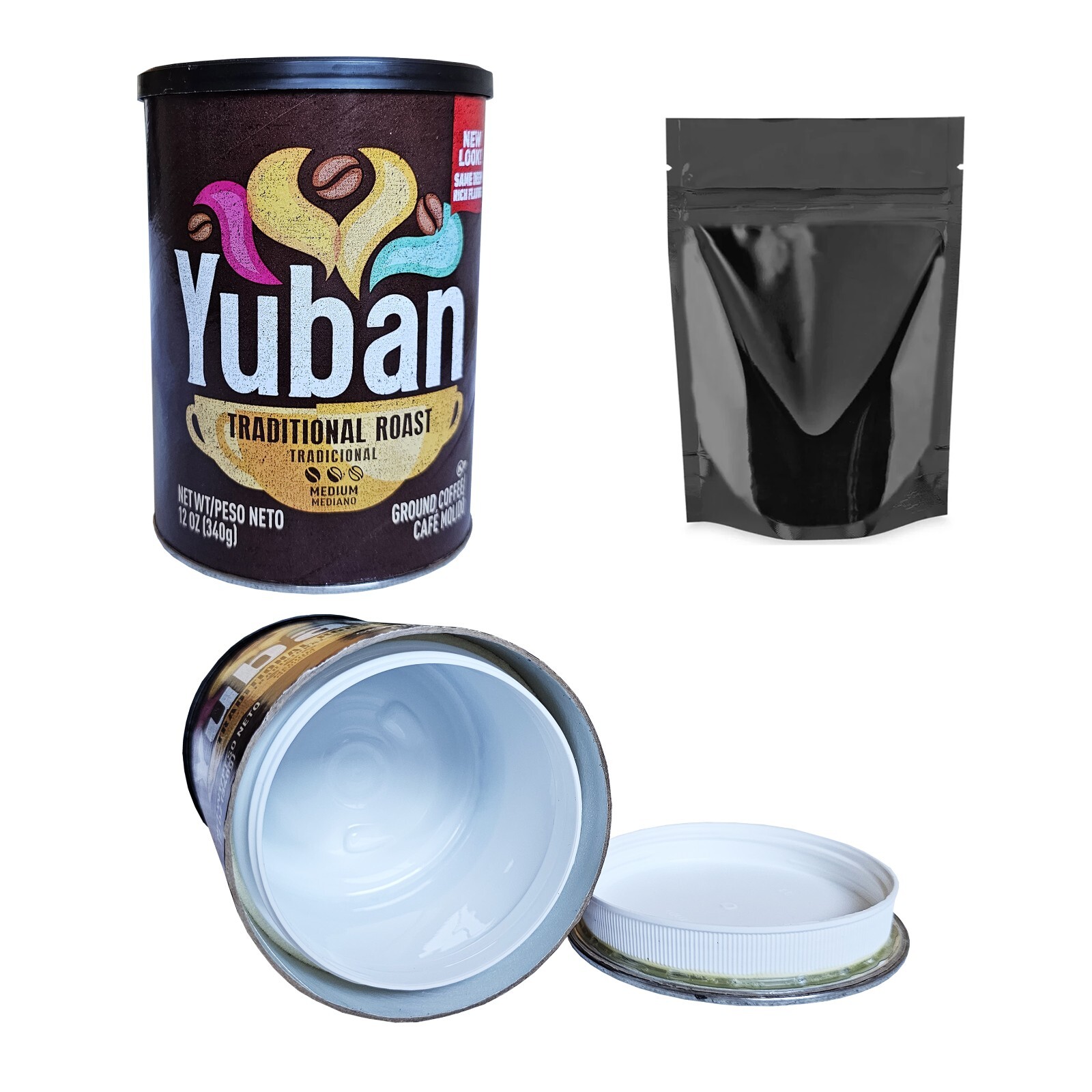 Yuban Coffee Diversion Safe Stash Can Screw Lock Hidden Compartment For Valuable