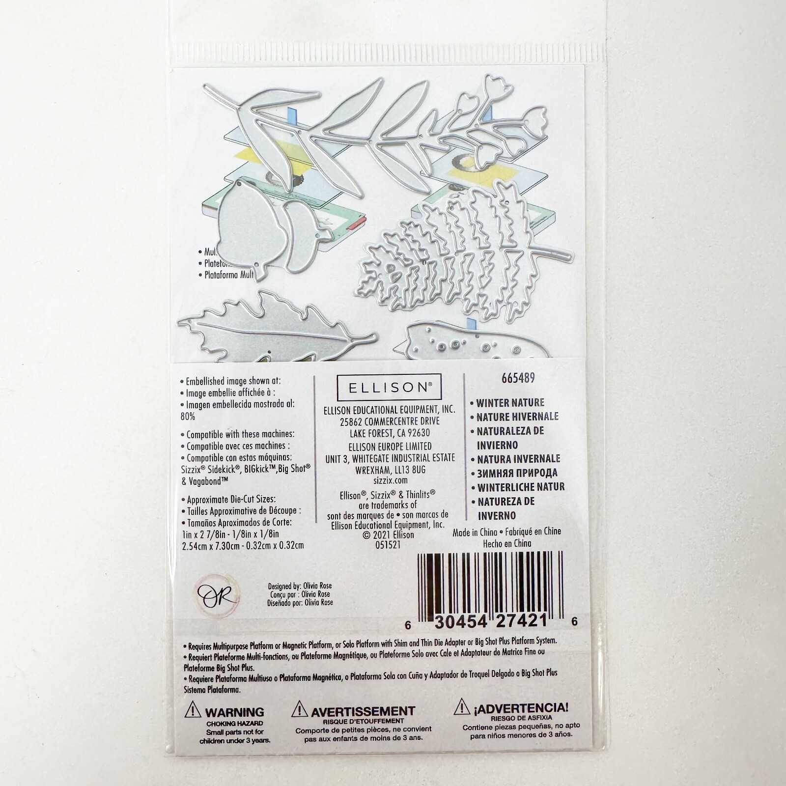 Sizzix Thinlits Christmas Winter Cutting Dies Woodland Critters Bundle NEW