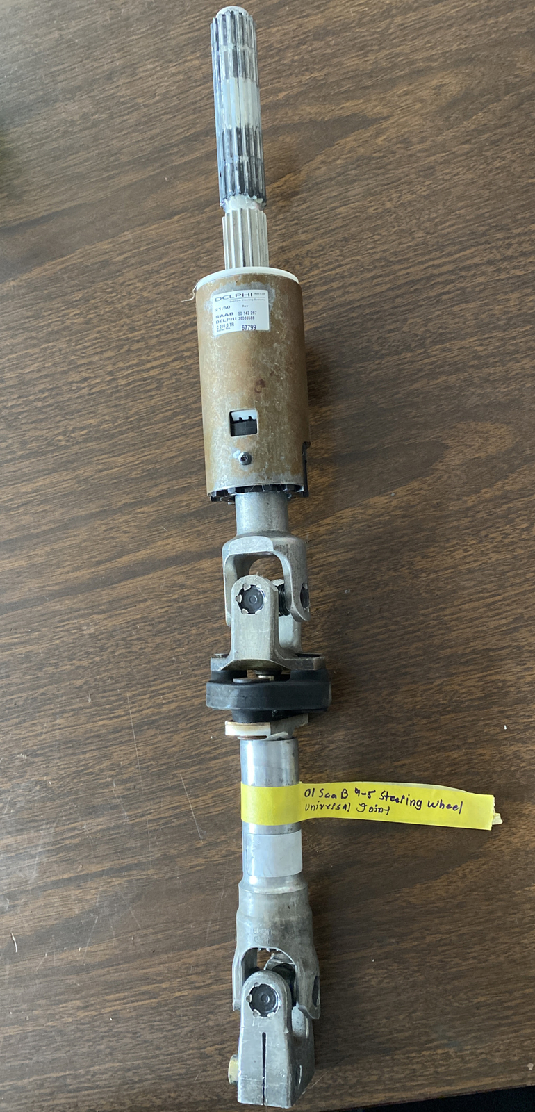 01 Saab 9-5 DELPHI Steering wheel universal joint 5014287