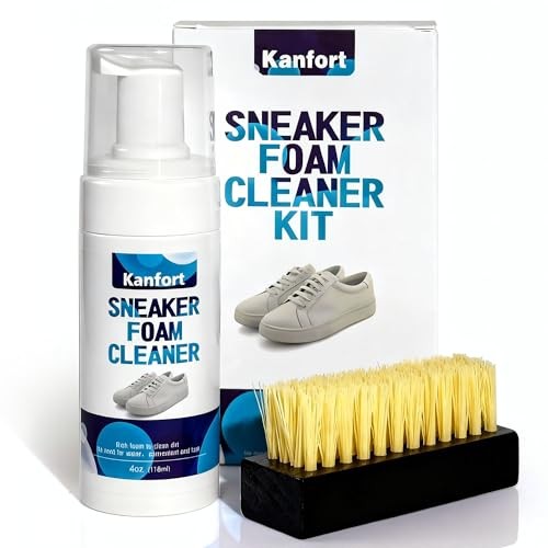 Shoe Cleaner kit, Sneaker Foam Cleaner Kit with Shoe Brush, Water-Free Foam