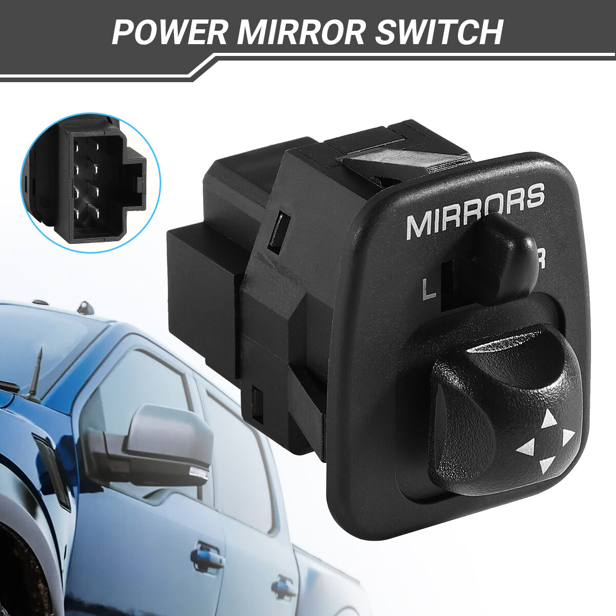NEW For Ford F-150 F-250 Super Duty Excursion Power Mirror Switch F65Z-17B676-AB