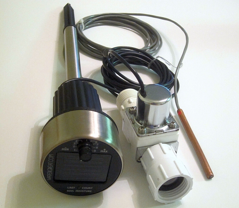 SR-1S Automatic Solar Powered Watering System Straight Valve -Soil Moisture sens