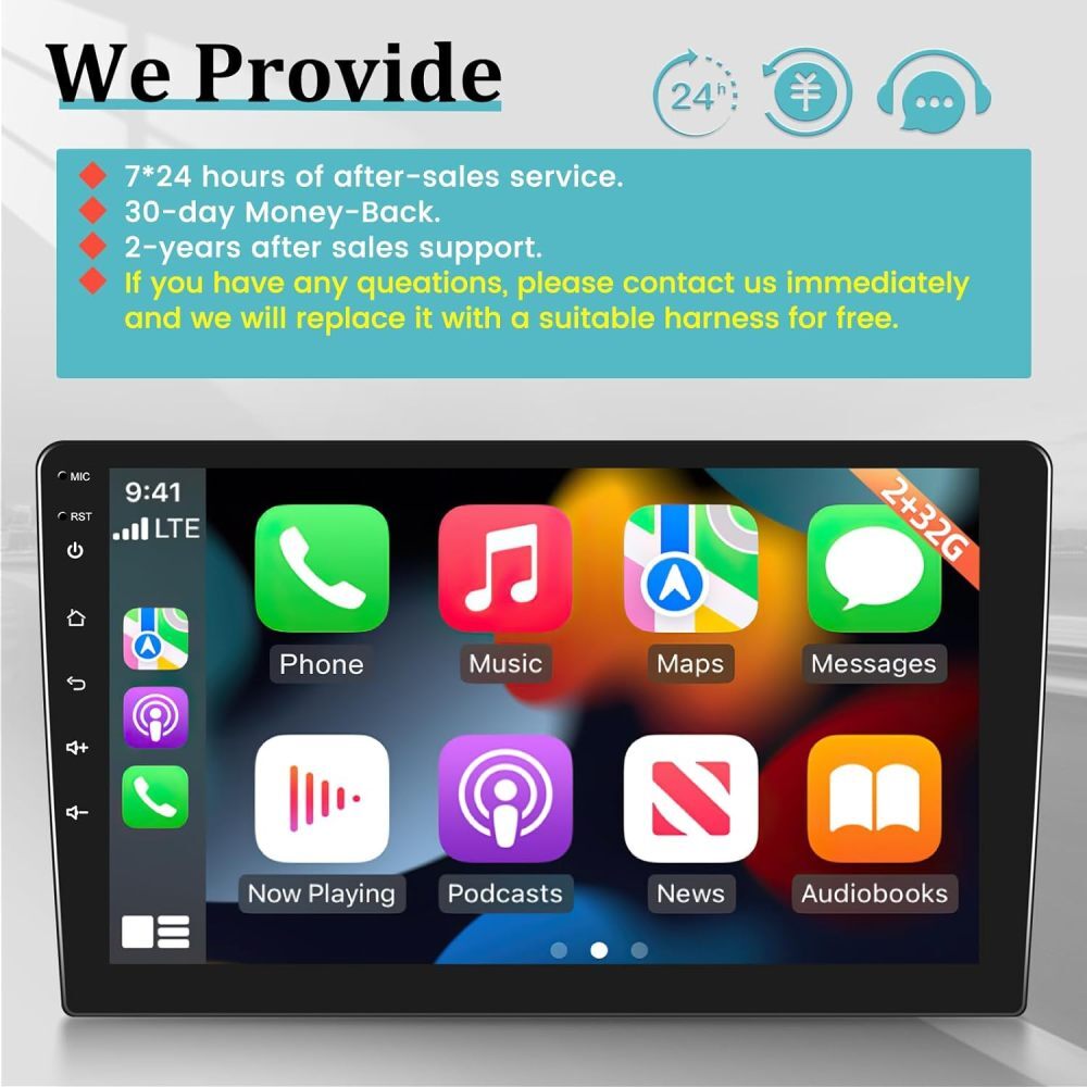 For 2006-2010 Ford Explorer Apple Carplay Car Stereo Radio GPS Android 15 2+64GB