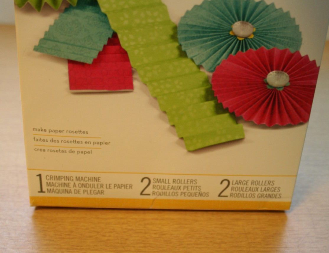 EK Tools Paper Crimper Machine with 2 Small and 2 Large Rollers