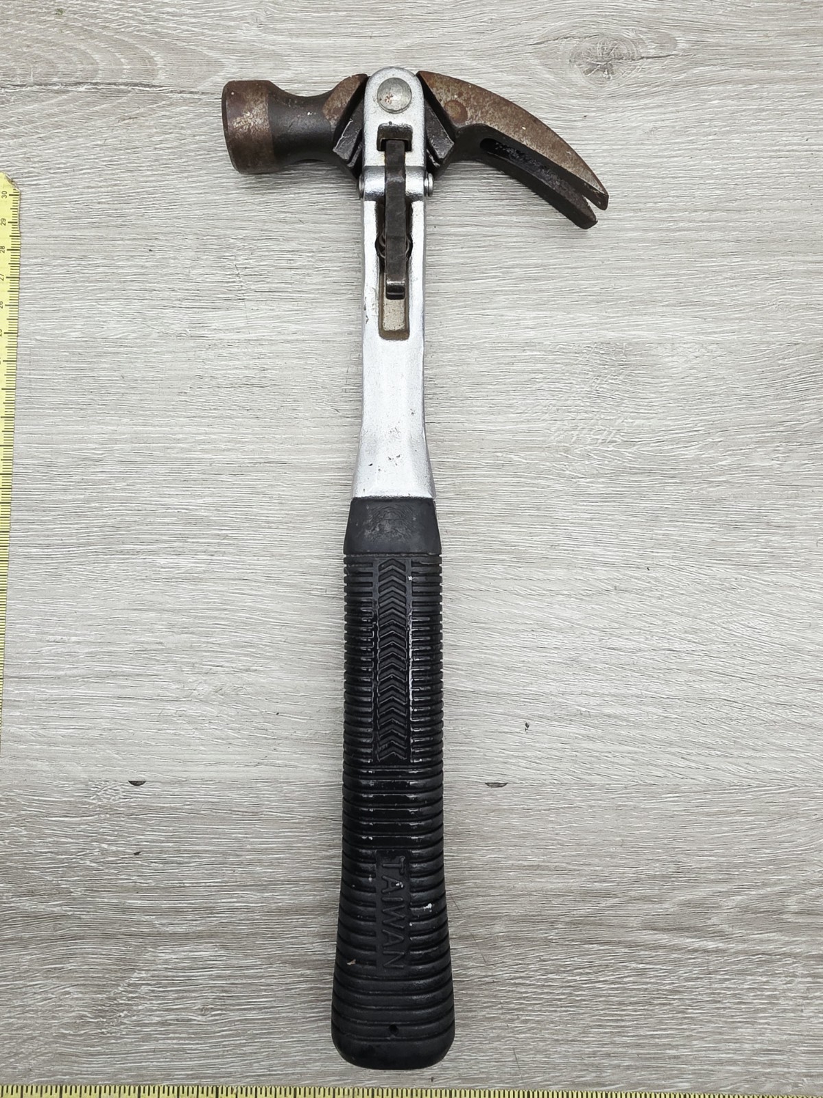 Vintage Adjustable Head Claw Hammer - 12 Inch
